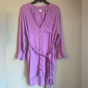 A New Day tie front shirt dress XXL